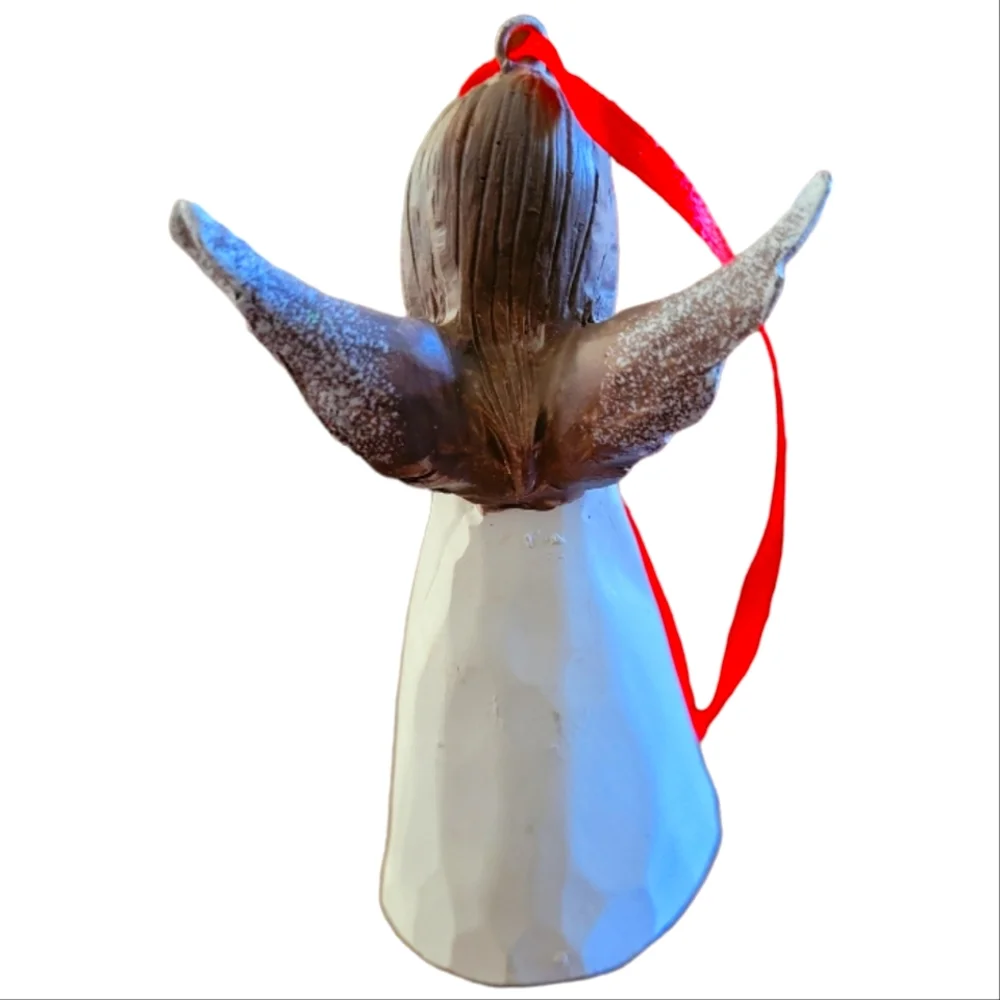 Vtg Angel Girl/Woman Praying Peace Christmas/Holiday Baptism Ornament